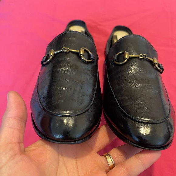 Gucci Women's Brixton Horsebit Convertible Slip-On Loafer Sz  37/7 Black - Picture 4 of 11